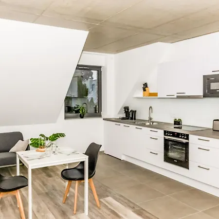 Stylish & Modern Monteur Studio Near Kleve 2 Single Beds *